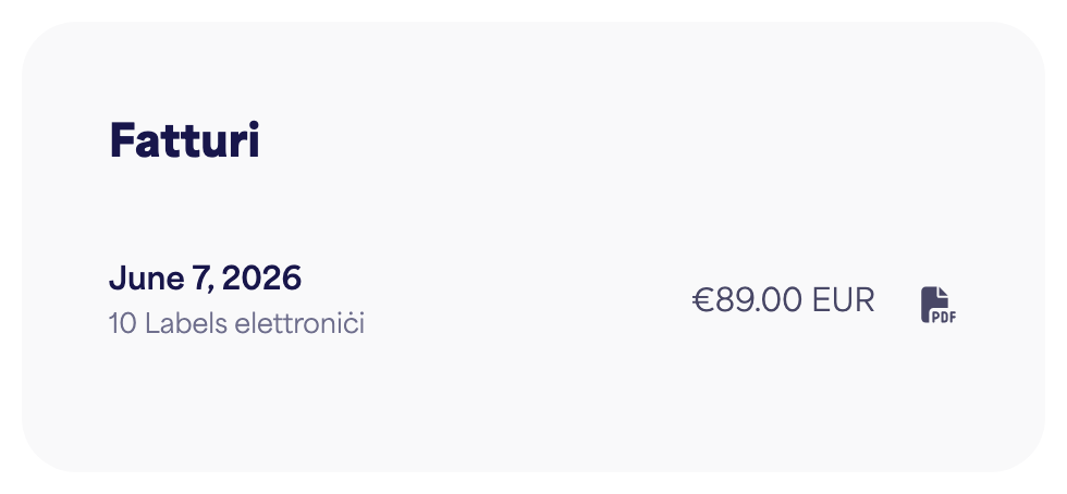 Il-lista tal-Fatturi bil-buttuni tat-tniżżil